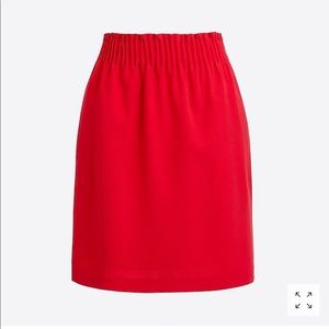 Red J Crew Skirt with Pockets